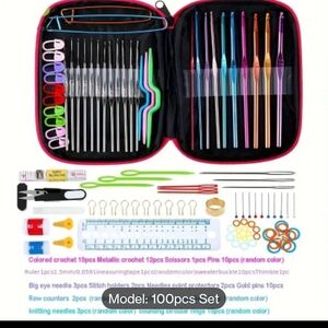100-Piece Crochet and Knitting Tool Set